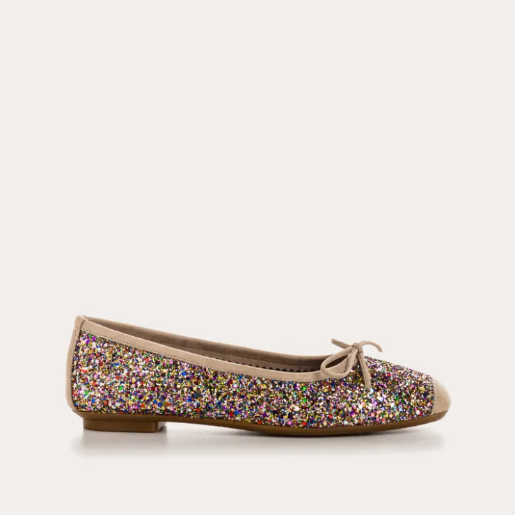 Toute La Collection | Les Iconiques | Reqins BALLERINES HARMONY GLITTER CC MULTICOLORE