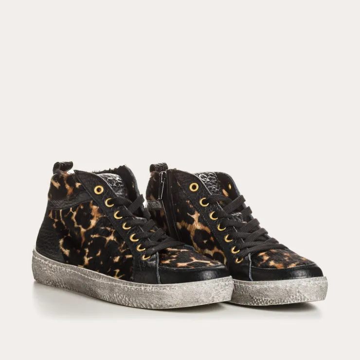 Toute La Collection | Baskets | Reqins BASKETS BREAK LEOPARD NOIR