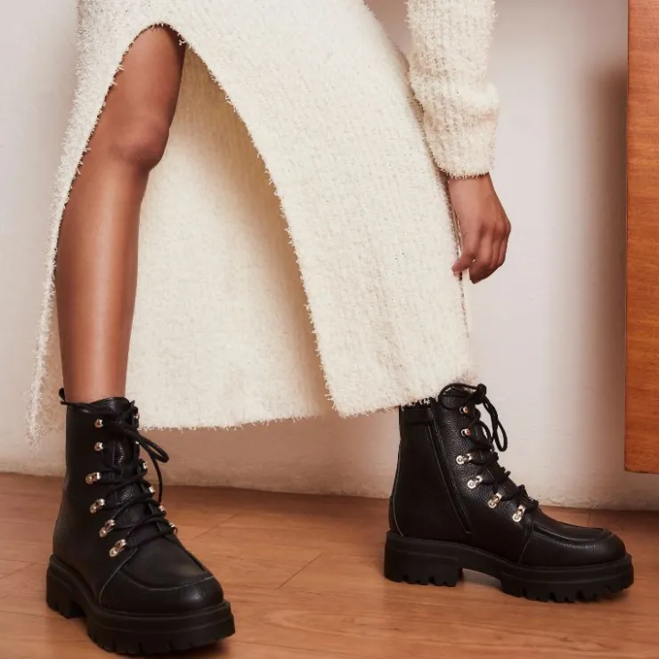 Toute La Collection | Boots & Bottines | Reqins BOOTS DEVON CUIR GRAINE NOIR