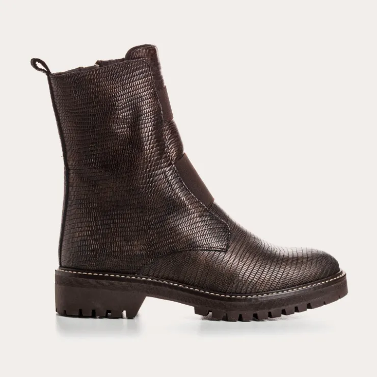 Boots & Bottines | Toute La Collection | Reqins BOOTS DUSKY LEZARD MARRON