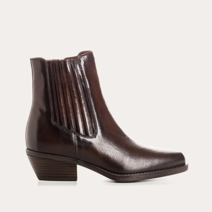 Boots & Bottines | Toute La Collection | Reqins BOOTS EUXANE CUIR MARRON