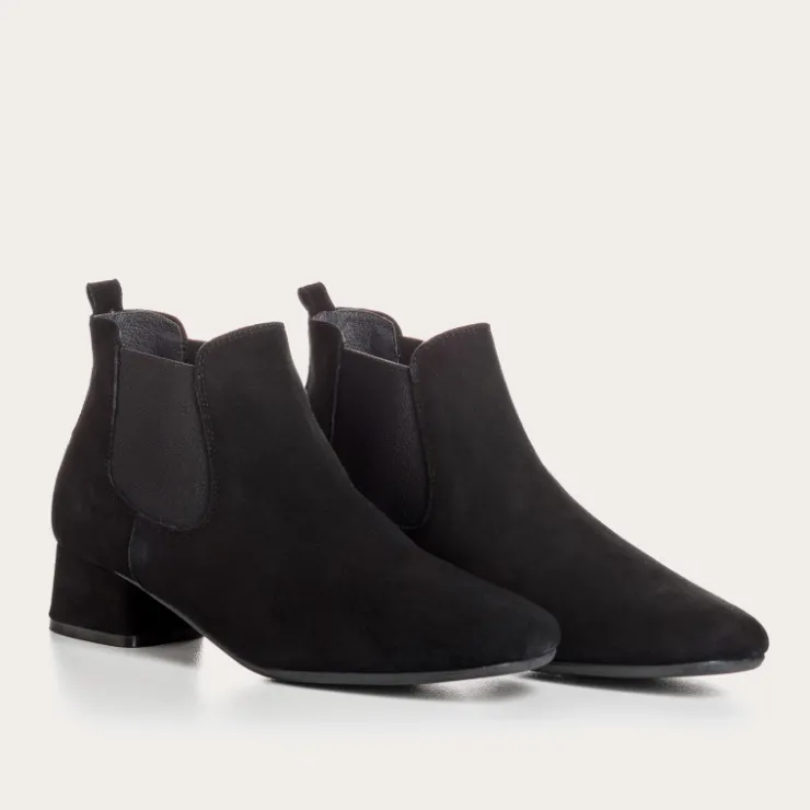 Boots & Bottines | Toute La Collection | Reqins BOOTS KEEGAN CUIR VELOURS NOIR