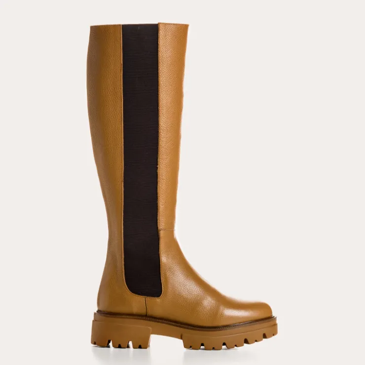 Toute La Collection | Bottes | Reqins BOTTES DEXTER CUIR GRAINE CAMEL