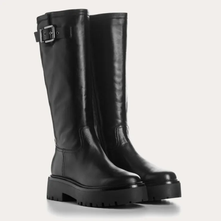 Toute La Collection | Bottes | Reqins BOTTES ELGA CUIR NOIR