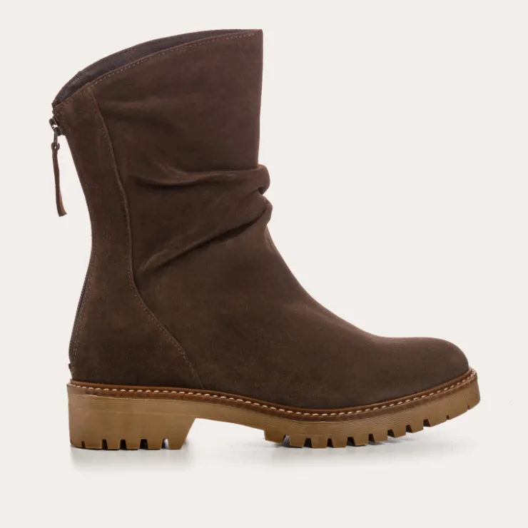 Toute La Collection | Boots & Bottines | Reqins BOTTINES DUNK CUIR VELOURS MARRON