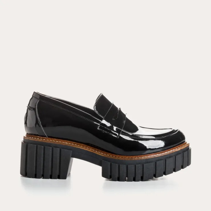 Toute La Collection | Mocassins | Reqins MOCASSINS BELINA VERNIS NOIR