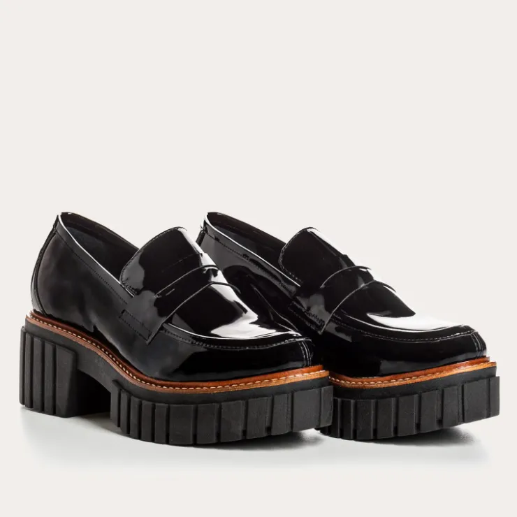 Toute La Collection | Mocassins | Reqins MOCASSINS BELINA VERNIS NOIR