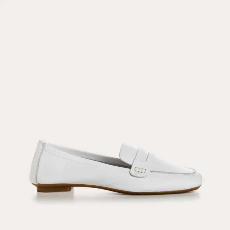 Toute La Collection | Mocassins | Reqins MOCASSINS HEMA CUIR CC BLANC