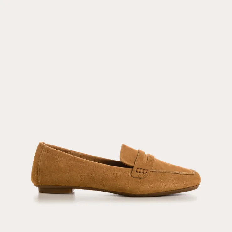 Toute La Collection | Mocassins | Reqins MOCASSINS HEMA CUIR VELOURS CC CAMEL