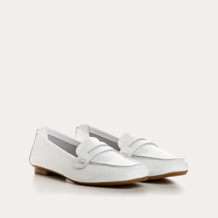 Toute La Collection | Mocassins | Reqins MOCASSINS HEMA VERNIS CC BLANC