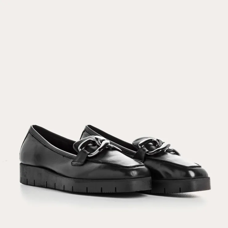 Toute La Collection | Mocassins | Reqins MOCASSINS NASTER CUIR NOIR