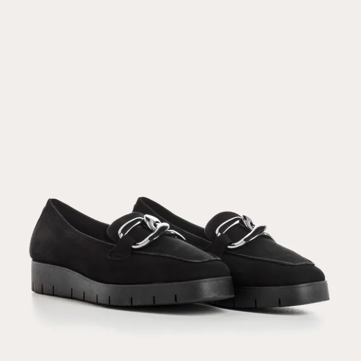 Toute La Collection | Mocassins | Reqins MOCASSINS NASTER CUIR VELOURS NOIR