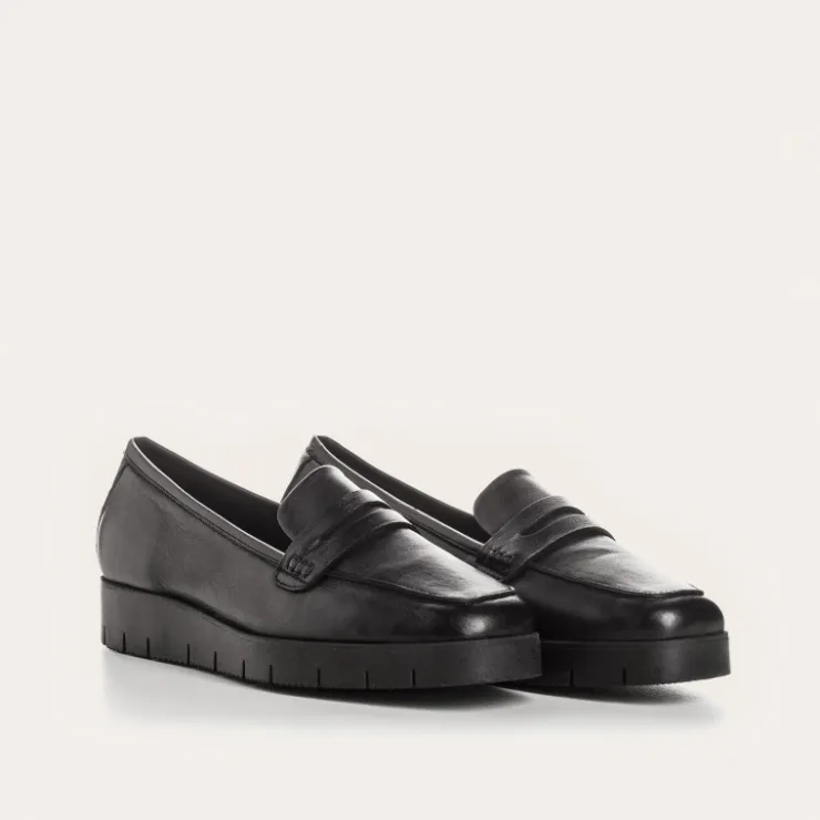 Toute La Collection | Mocassins | Reqins MOCASSINS NOMANI CUIR NOIR