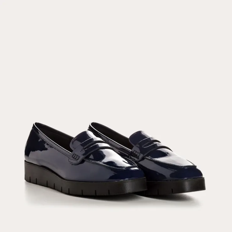 Toute La Collection | Mocassins | Reqins MOCASSINS NOMANI VERNIS BLEU