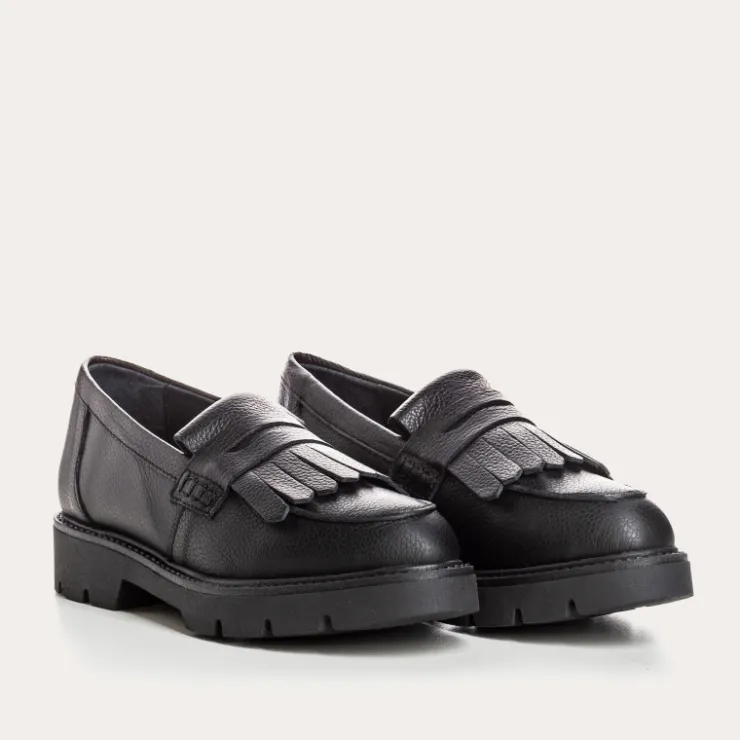 Toute La Collection | Mocassins | Reqins MOCASSINS OWEN CUIR GRAINE NOIR