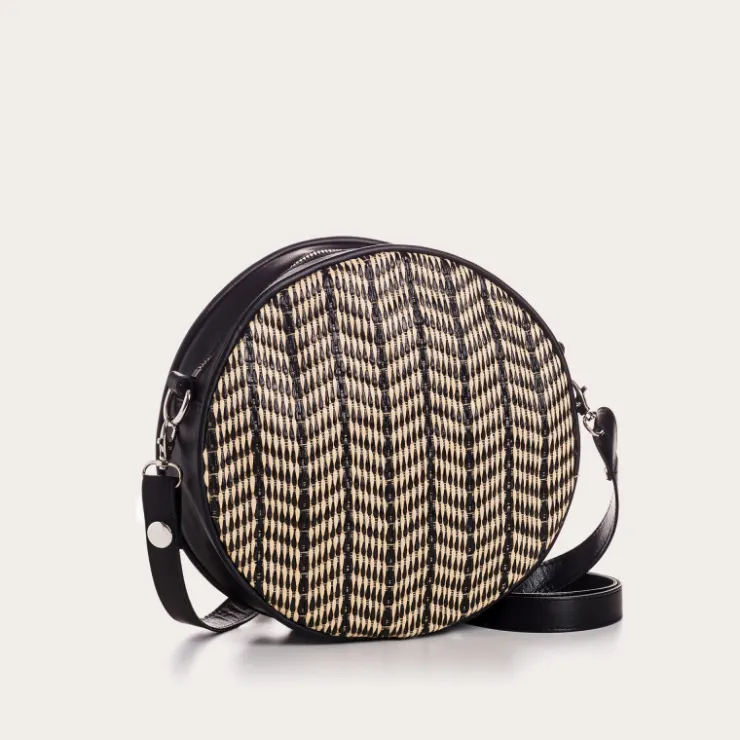 Sacs À Bandoulière | Reqins SAC CALIOPE CUIR/PALM NOIR